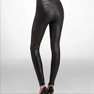 Spanx faux leather leggings small